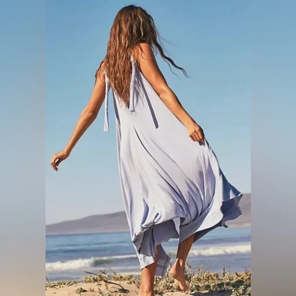 Free People Seven Stars Onesie in Boardwalk Blue!